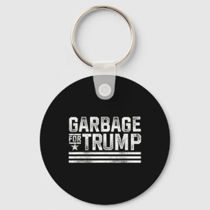 Garbage For Trump Trash Vintage Garbage For Trump Key Ring