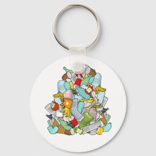 Garbage Pile Key Ring