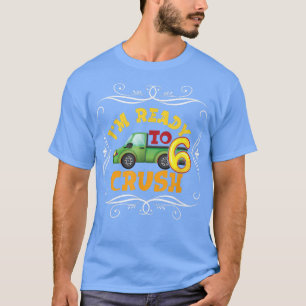 Garbage Truck 6th Birthday Party Birthday Boy  T-Shirt