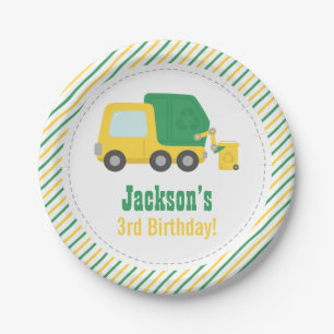 Garbage Truck Boys Birthday Party Supplies Paper Plate