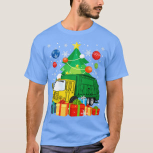 Garbage Truck Christmas Tree Lights Ornament Decor T-Shirt