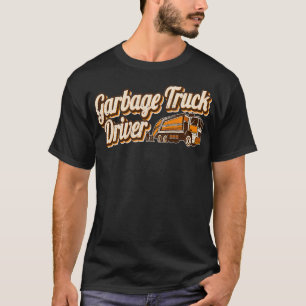 Garbage truck driver recycling waste men recycling T-Shirt