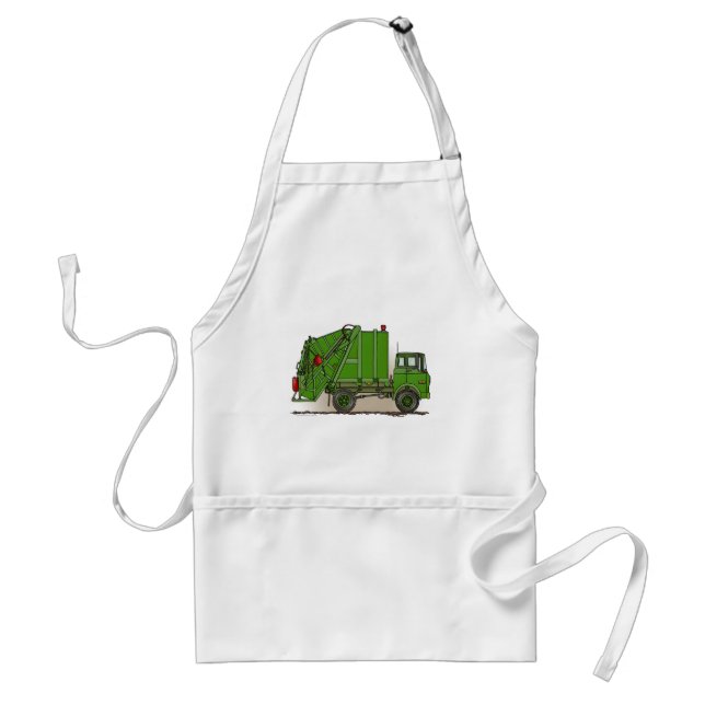 Garbage Truck Green Apron (Front)