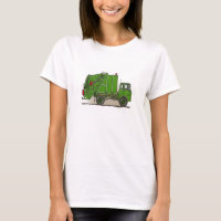 Garbage Truck Green