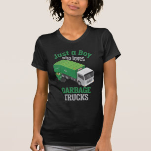 Garbage Truck loving Boy Toddler Cool Recycling T-Shirt