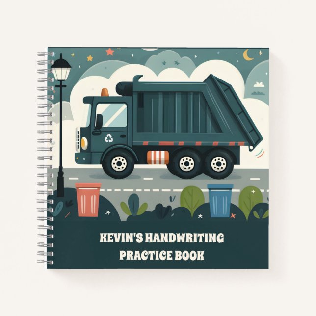 Garbage Truck  Notebook (Front)