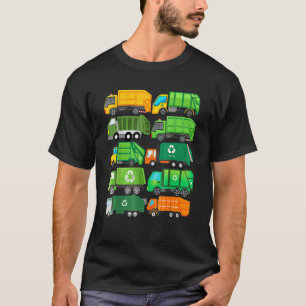Garbage Truck Recycling Day Trash Waste Separation T-Shirt