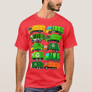 Garbage Truck Recycling Day Trash Waste Separation T-Shirt