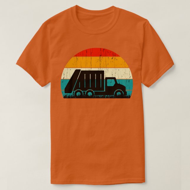 Garbage Truck Shirt Recycling Trash Garbage Truck  (Design Front)