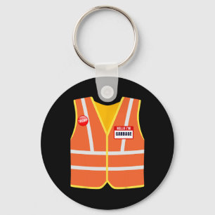 Garbage Vest For Trump Hello I'm Garbage Vote Trum Key Ring