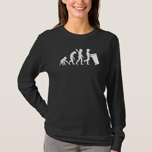 Garbage Waste Management Disposal Dumpster Evoluti T-Shirt (Front)