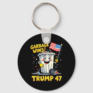 Garbage Wins Trump 47 Team Garbage For Trump 2024  Key Ring