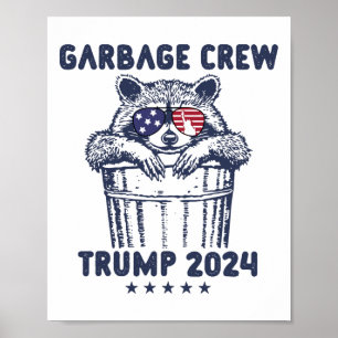 Garbyge Crew Trump Garge Man In Trash Truck Electi Poster