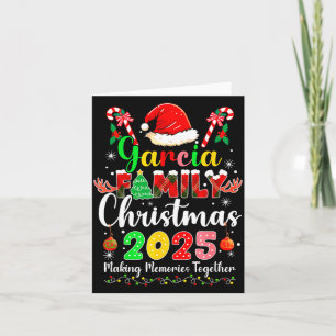 Garcia Family Christmas 2025 Matching Santa Hat Xm Card
