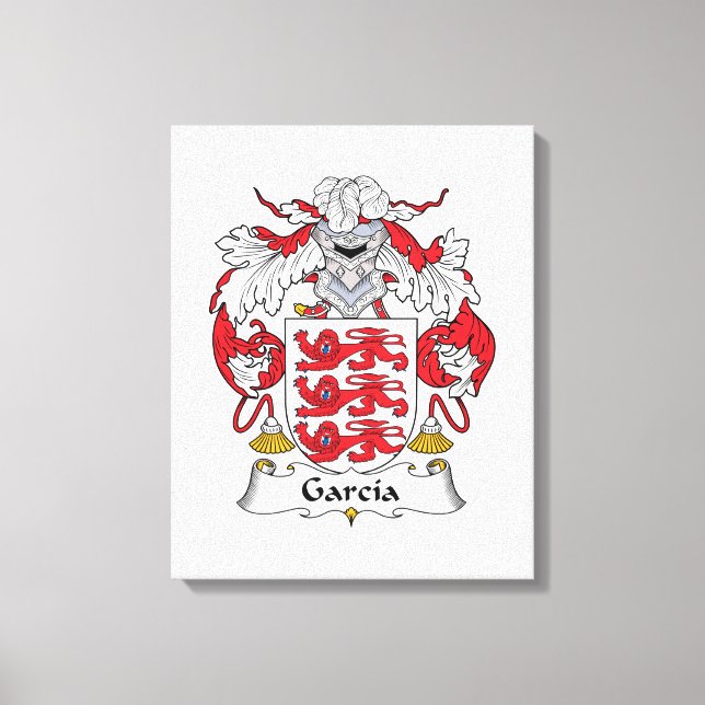 Garcia Family Crest Canvas Print (Front)