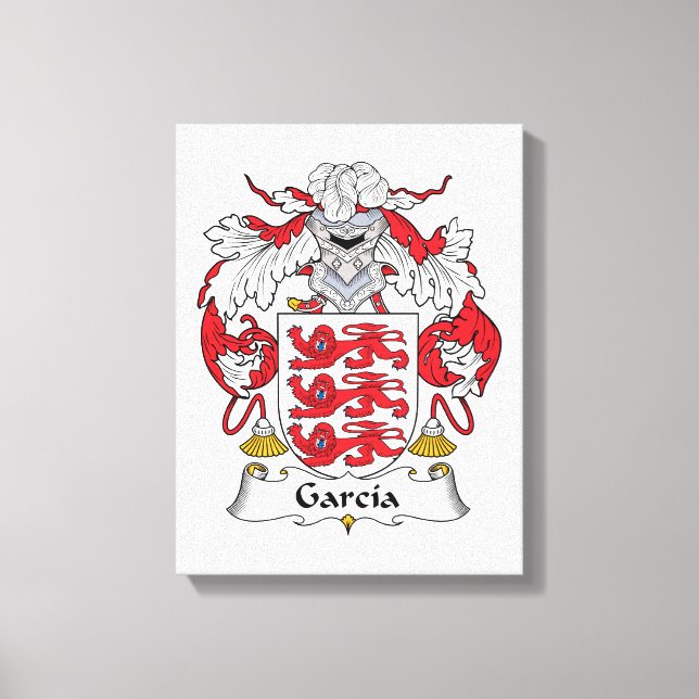 Garcia Family Crest Canvas Print (Front)