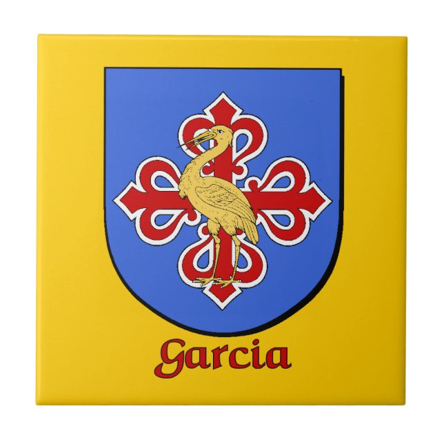 Garcia Family Shield Decorative Tile (Front)