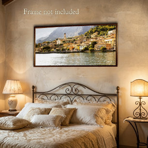 Garda Italy Mediterranean Acrylic Painting Photo Print