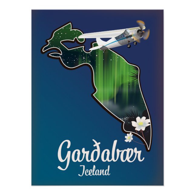 Garðabær Iceland travel poster (Front)