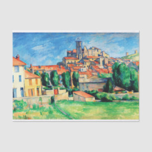 Gardanne (Horizontal View) by Paul Cezanne Tissue Paper