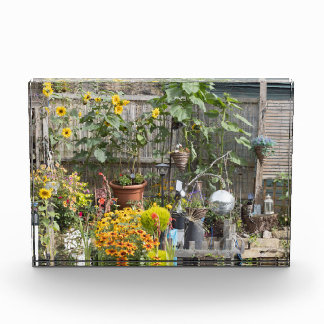 Garden and Narrow boat Photo Block