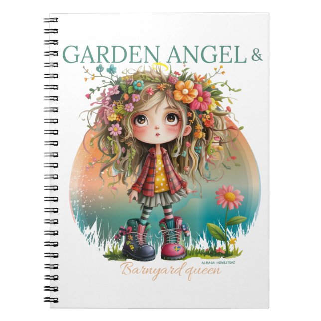 Garden angel  notebook (Front)