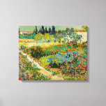 Garden at Arles | Vincent Van Gogh Canvas Print<br><div class="desc">Garden at Arles (1888) by Dutch post-impressionist artist Vincent Van Gogh. Original artwork is an oil on canvas depicting a lush landscape of colourful flowers. 

Use the design tools to add custom text or personalise the image.</div>