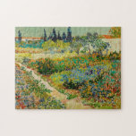 Garden at Arles | Vincent Van Gogh Jigsaw Puzzle<br><div class="desc">Garden at Arles (1888) by Dutch post-impressionist artist Vincent Van Gogh. Original artwork is an oil on canvas depicting a lush landscape of colourful flowers. 

Use the design tools to add custom text or personalise the image.</div>