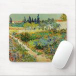 Garden at Arles | Vincent Van Gogh Mouse Pad<br><div class="desc">Garden at Arles (1888) by Dutch post-impressionist artist Vincent Van Gogh. Original artwork is an oil on canvas depicting a lush landscape of colourful flowers. 

Use the design tools to add custom text or personalise the image.</div>