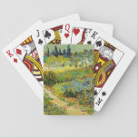 Garden at Arles | Vincent Van Gogh Playing Cards<br><div class="desc">Garden at Arles (1888) by Dutch post-impressionist artist Vincent Van Gogh. Original artwork is an oil on canvas depicting a lush landscape of colourful flowers. 

Use the design tools to add custom text or personalise the image.</div>