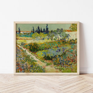 Garden at Arles Vincent Van Gogh Poster