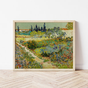 Garden at Arles   Vincent Van Gogh Poster