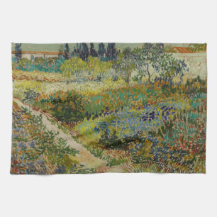 Garden at Arles - Vincent Van Gogh Tea Towel