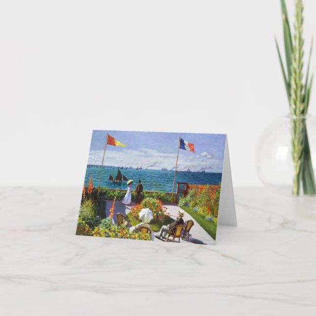 Garden at Sainte-Adresse, 1867 Claude Monet Card (Front)