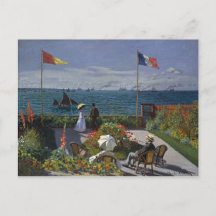 Garden at Sainte-Adresse (1867) Postcard