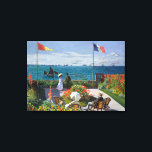 Garden at Sainte-Adresse | Claude Monet Canvas Print<br><div class="desc">Garden at Sainte-Adresse,  or Jardin à Sainte-Adresse (1867) by French impressionist artist Claude Monet. The painting depicts a sunlit scene of contemporary leisure at Monet's seaside summer resort of Sainte-Adresse.

Use the design tools to add custom text or personalise the image.</div>