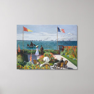 Garden at  Sainte- Adresse ,Famous Painting Canvas Print