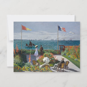 Garden at Sainte- Adresse ,Famous Painting Postcard