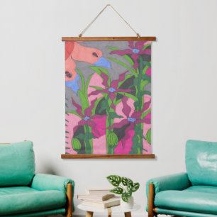 Garden at Twilight  Hanging Tapestry