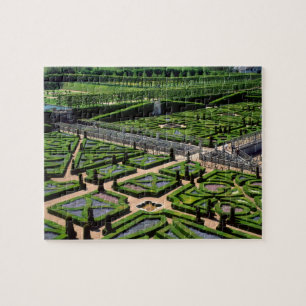 Garden at Villandry Chateau, Indre-et-Loire, Jigsaw Puzzle
