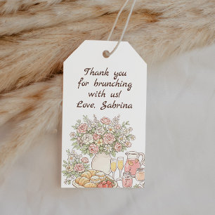 Garden Baby Brunch Baby Shower Thank You Favour Gift Tags