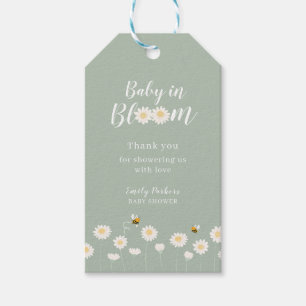 Garden Baby In Bloom Daisy Baby Shower Thank You Gift Tags