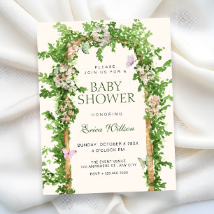 Garden baby shower invitation