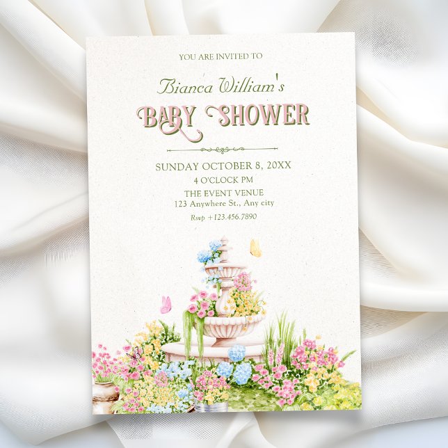 Garden baby shower invitation (Creator Uploaded)
