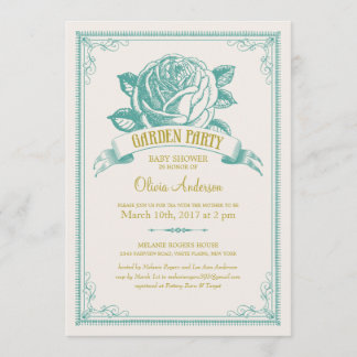 Garden Baby Shower invitations