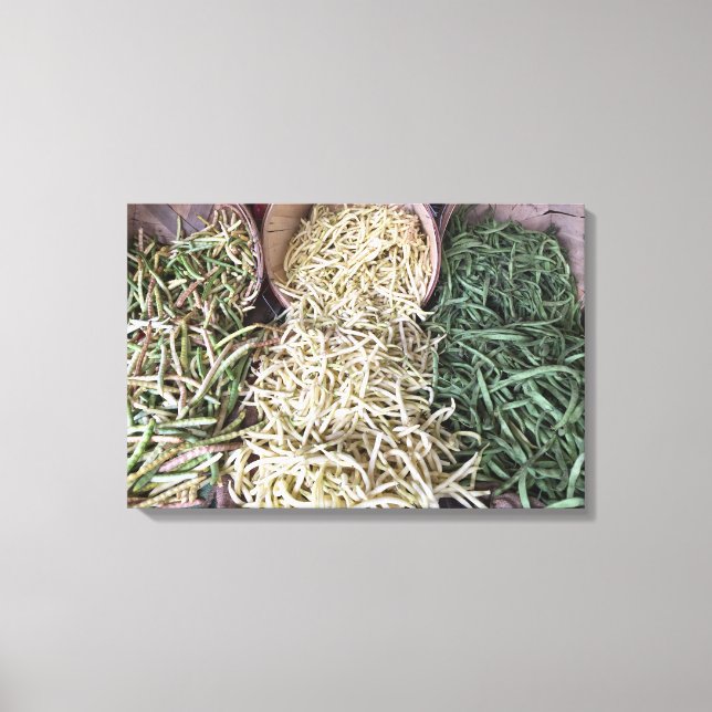 Garden Beans Canvas Print (Front)