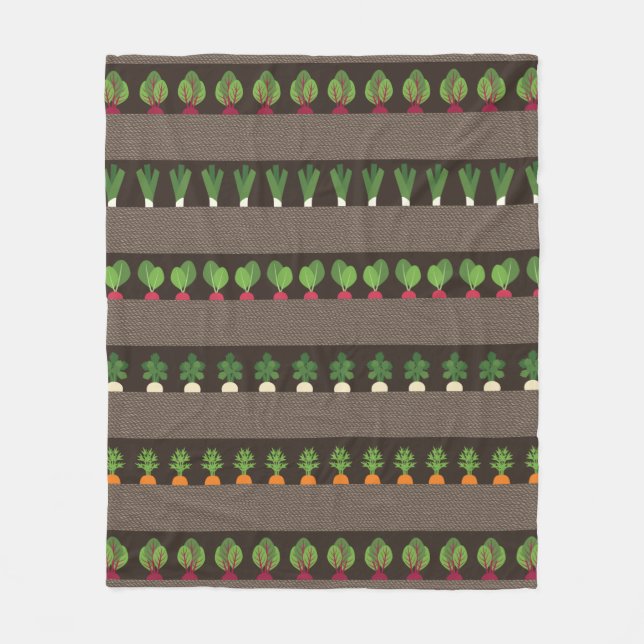 Garden Beds Fleece Blanket (Front)