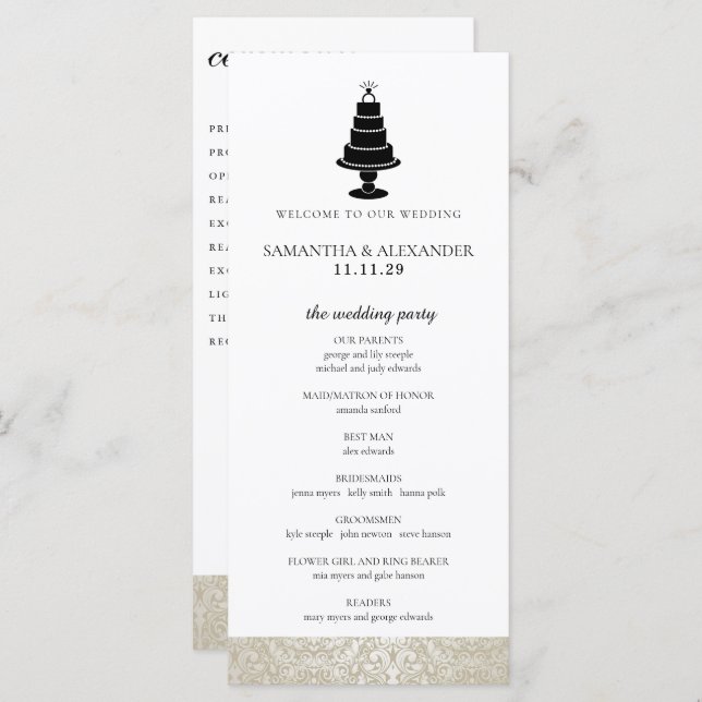 Garden Bee Ceremony Program (Front/Back)