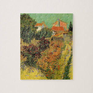 Garden Behind a House by Vincent van Gogh Jigsaw Puzzle