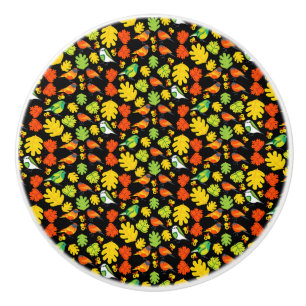 Garden Bird Home Decor Print Ceramic Knob